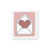 Heart in Envelope Postage Stamp Sticker