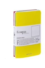 Fabriano Ecoqua Pocket-Sized Notebook - 4 Notebook Pack