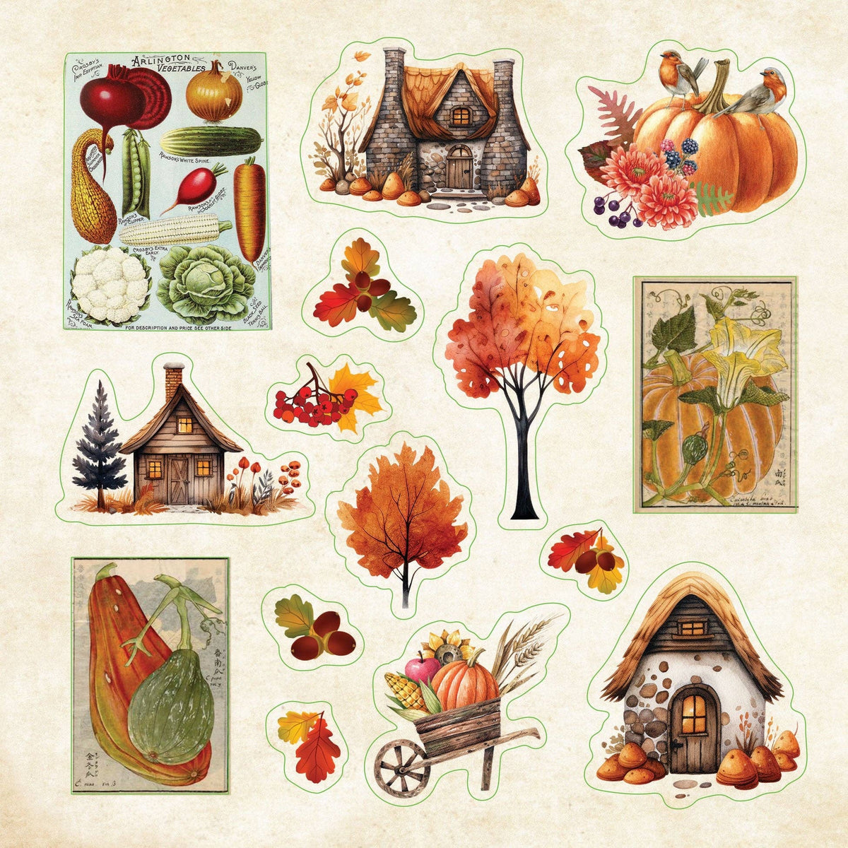 Cottagecore Sticker Book – Atlas Stationers