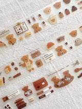 Bloom Paper Studio Bear's Cafe Kiss Cut PET Tape