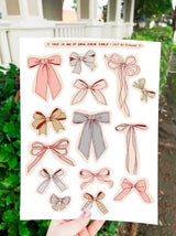 Art By Elowyn Bows - 8.5" x 11" Sticker Sheet