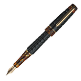 Benu Tessera Fountain Pen - Black Amber