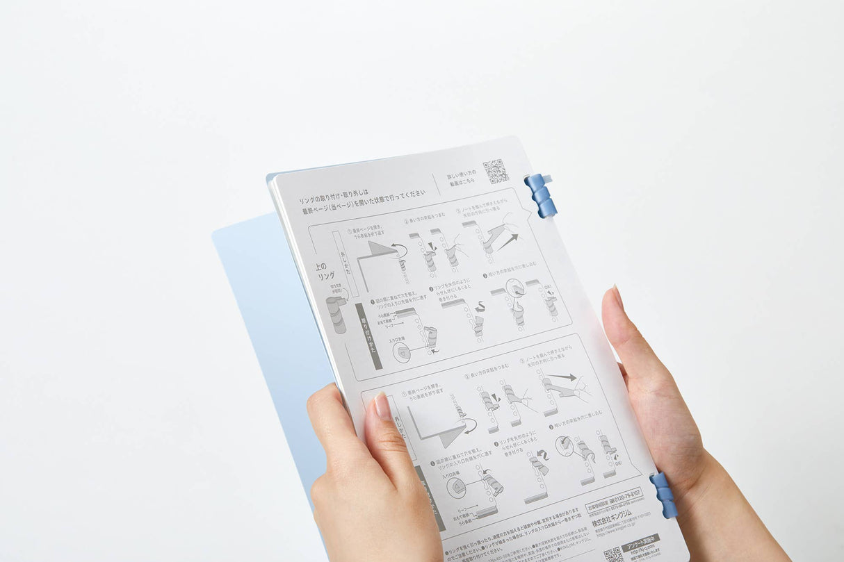 LASENO Spiral Ring Notebook - A5 Size