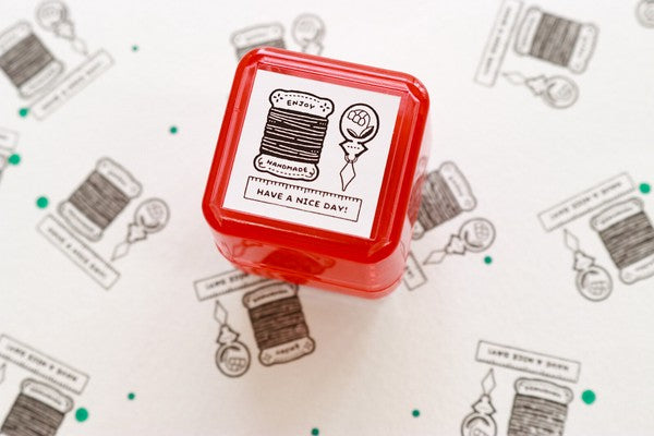Sanby x Eric Small Things Pre-Inked Stamp - Sewing Set