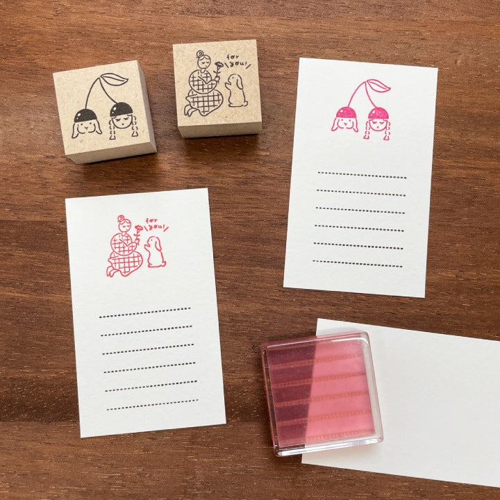 Stamp Marché Seasonal Illustration Stamp - May - Marle's Cherries