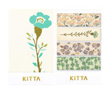 KITTA Portable Washi Decorative Tape - Basic - Flower 4