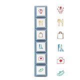 Kodomo No Kao Pochitto Pick Detachable Push Button Stamp Set - Schedule