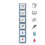 Kodomo No Kao Pochitto Pick Detachable Push Button Stamp Set - Stationery