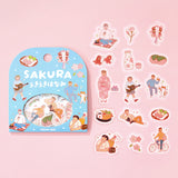 BGM Flake Stickers - Cherry-Blossom Viewing (Limited Edition)