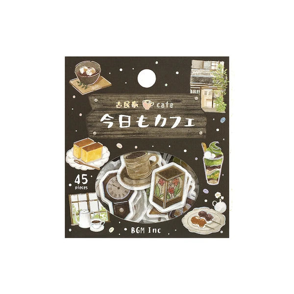 BGM Planner Sticker Flakes - Today's Cafe - Old House Cafe