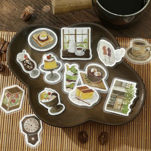 BGM Planner Sticker Flakes - Today's Cafe - Old House Cafe
