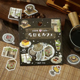 BGM Planner Sticker Flakes - Today's Cafe - Old House Cafe