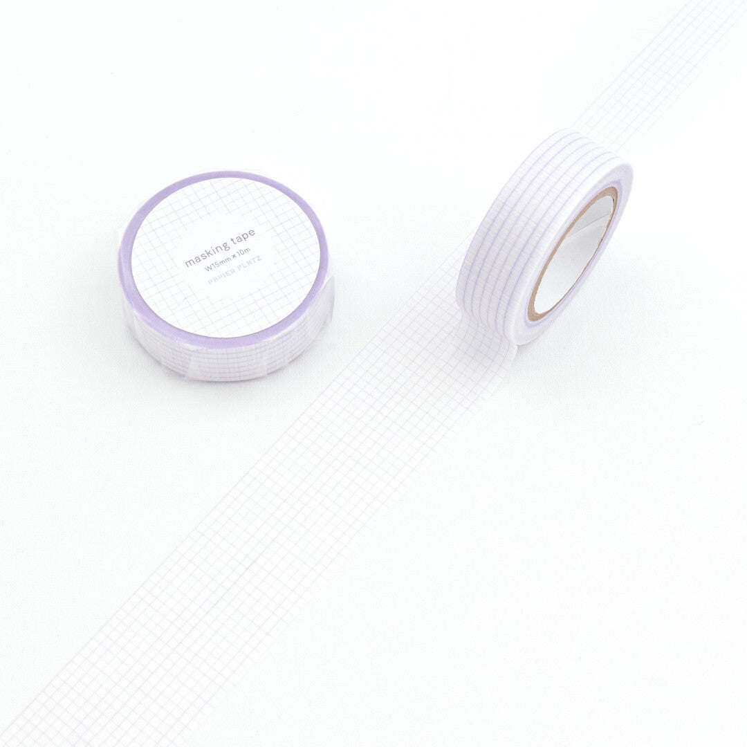 Papier Platz Grid Washi Tape - Purple