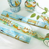 BGM Washi Tape - Summer Limited - Summer Vacation for Cats (Limited Edition)