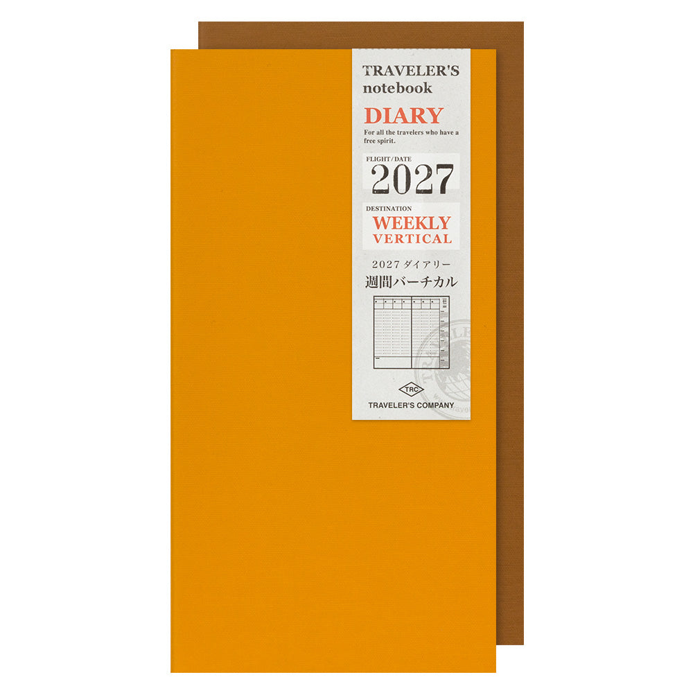 Traveler's 2027 Weekly Vertical Diary - Regular Size