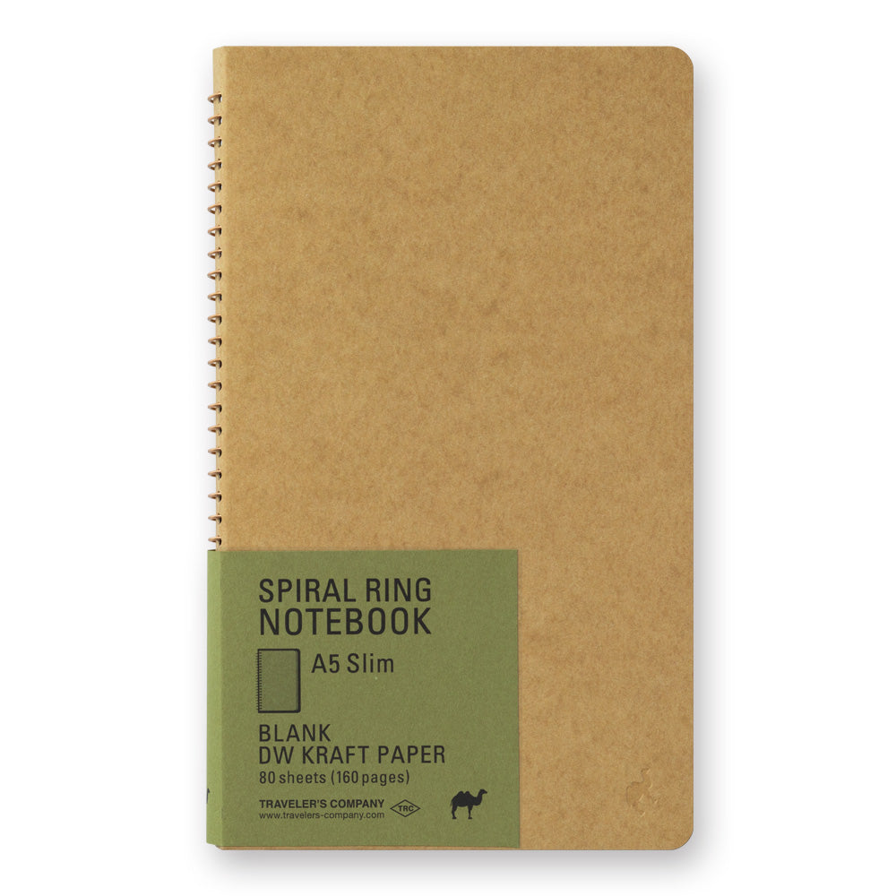 Travelers A5 Slim Notebook w/ DW Kraft Paper - Blank
