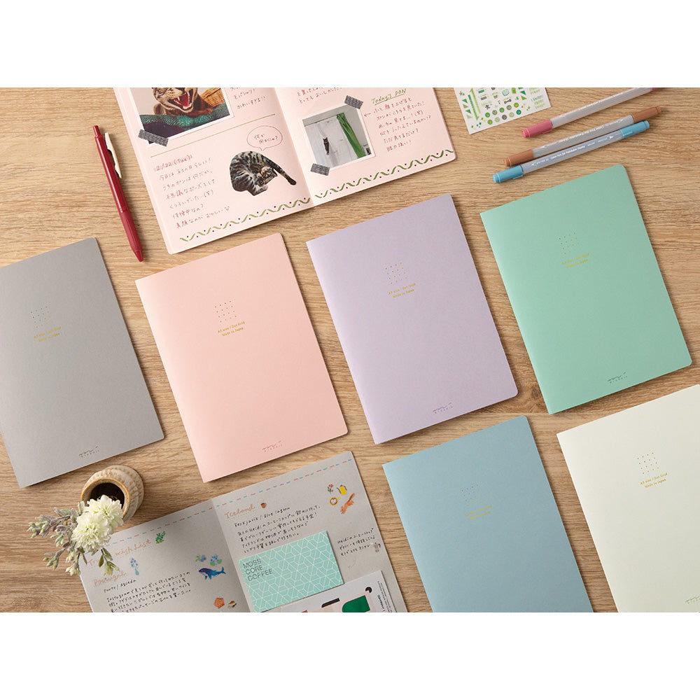 Midori Soft Color Notebook - A5 - Dot Grid
