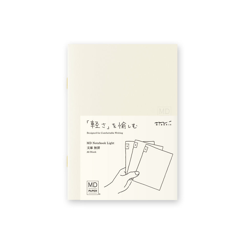 Midori MD Notebook Light - A6 - Blank (3 PCS)