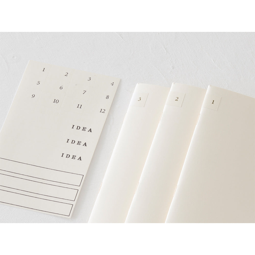 Midori MD Notebook Light - A5 - Blank (3 PCS)
