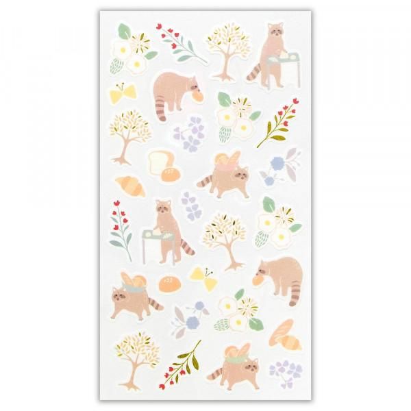 NB Large Mountain Life Stickers - Raccoons