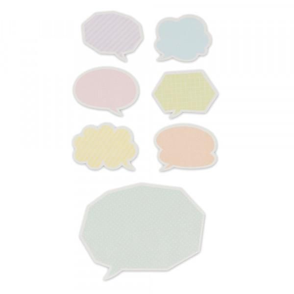 NB Colored Paper Flake Stickers - Pastel