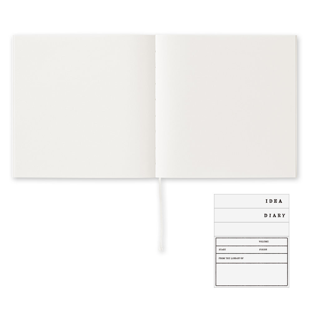 Midori MD Cotton Notebook - Plain - A5 Square