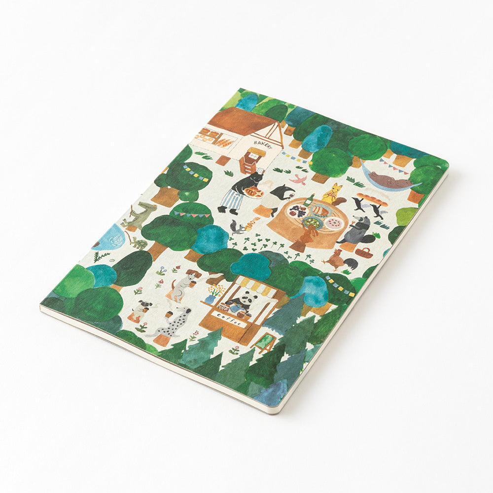 Midori Yuru Log Notebook B6 - Forest Animal
