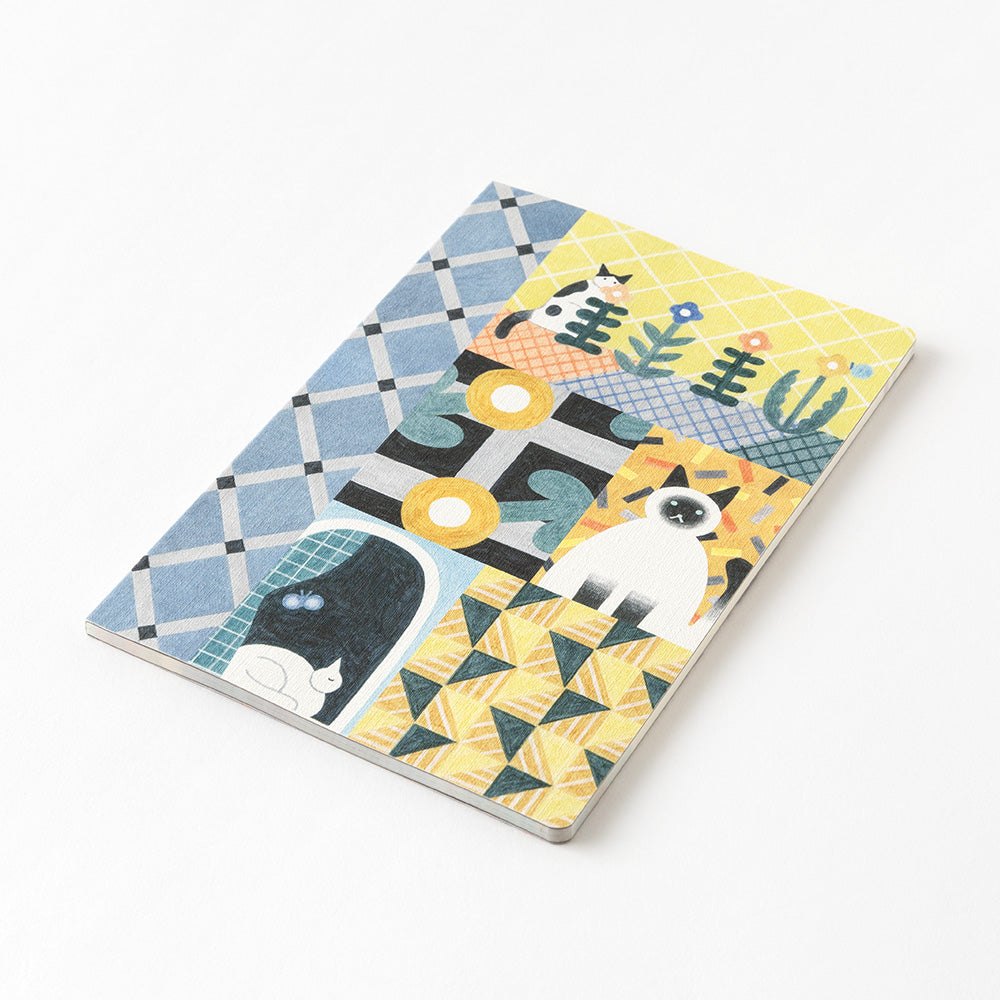 Midori Yuru Log Notebook B6 - Cat