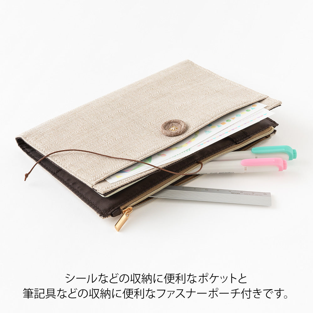 Midori Yuru Log Notebook B6 Cover - Cloth