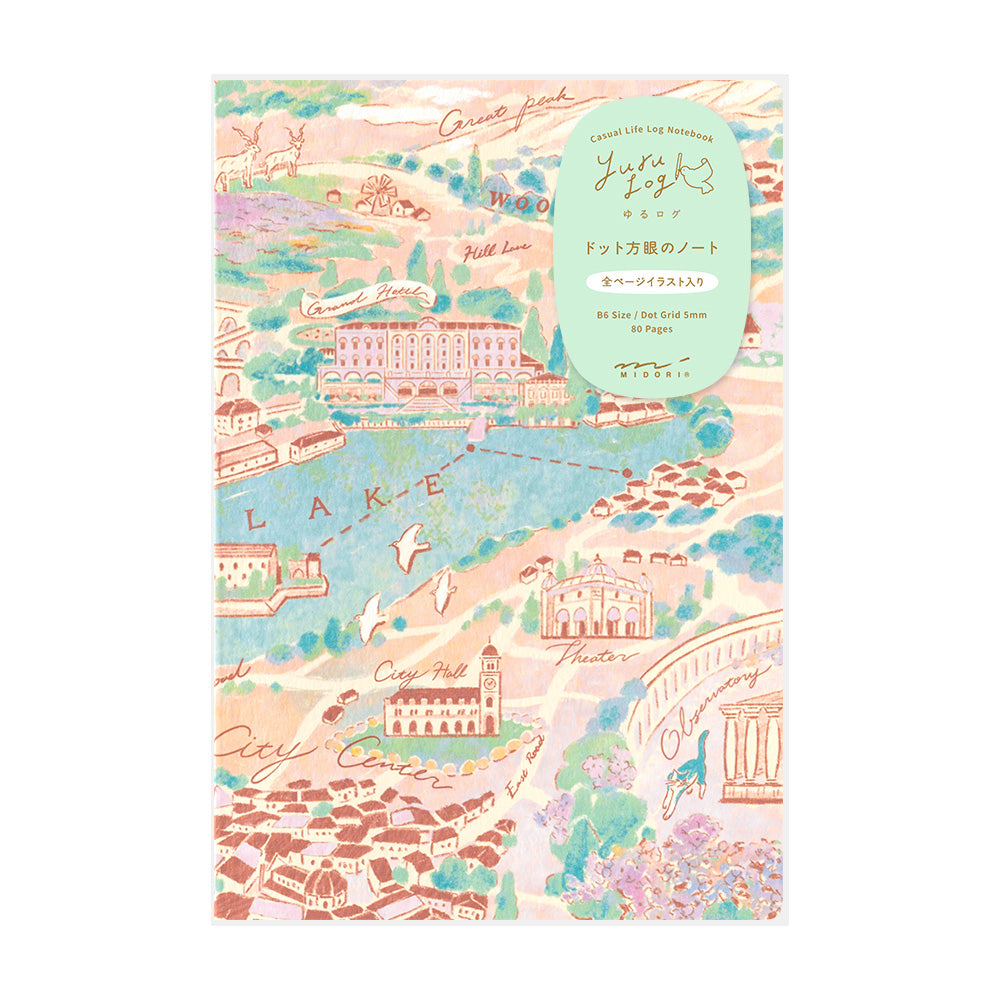 Midori Yuru Log Notebook B6 - Travel & Hotel