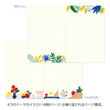 Midori Yuru Log Notebook B6 - Motif Textile