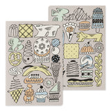 Midori Yuru Log Notebook B6 - Sweets & Animals