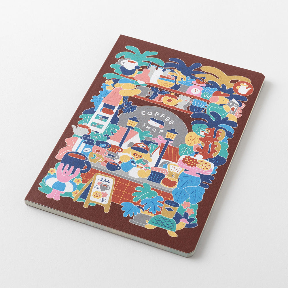 Midori Yuru Log Notebook B6 - Coffee Shop