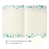 Midori Yuru Log Notebook B6 - Floral