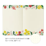 Midori Yuru Log Notebook B6 - Motif Textile A
