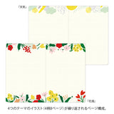 Midori Yuru Log Notebook B6 - Motif Textile A