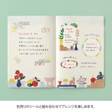 Midori Yuru Log Notebook B6 - Motif Textile A