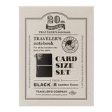 Traveler's Notebook - Card Size - 20th Anniversary Set - Black