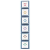 Kodomo No Kao Pochitto Pick Detachable Push Button Stamp Set - Colorful Stars