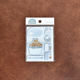 Papier Platz Tobimatsu Shoichiro Gold Foil Flake Stickers - Blue Favorite