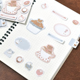 Papier Platz Tobimatsu Shoichiro Gold Foil Flake Stickers - Blue Favorite