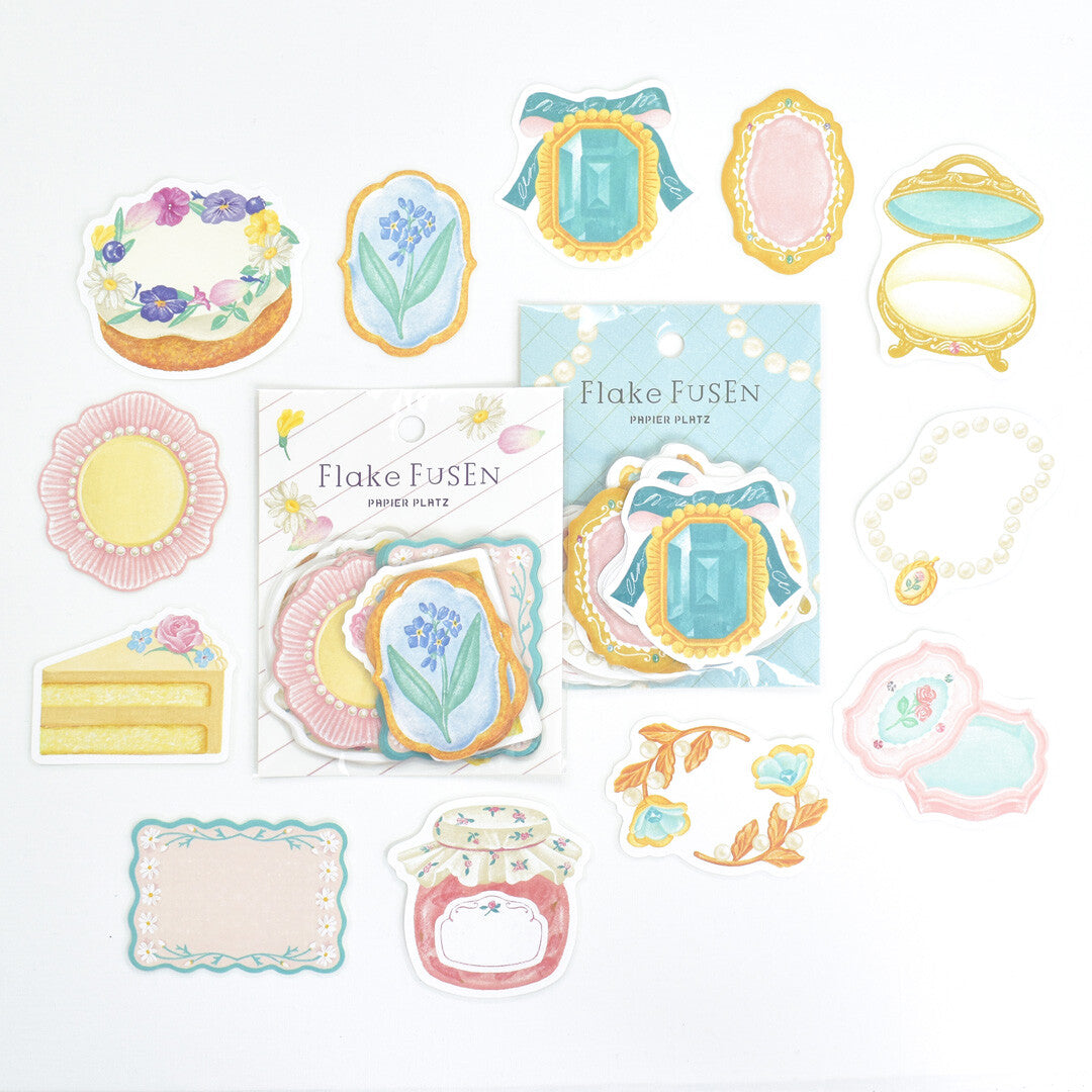 Papier Platz A La Carte Flake Sticky Notes - Fleur et Sweets Le Jardin