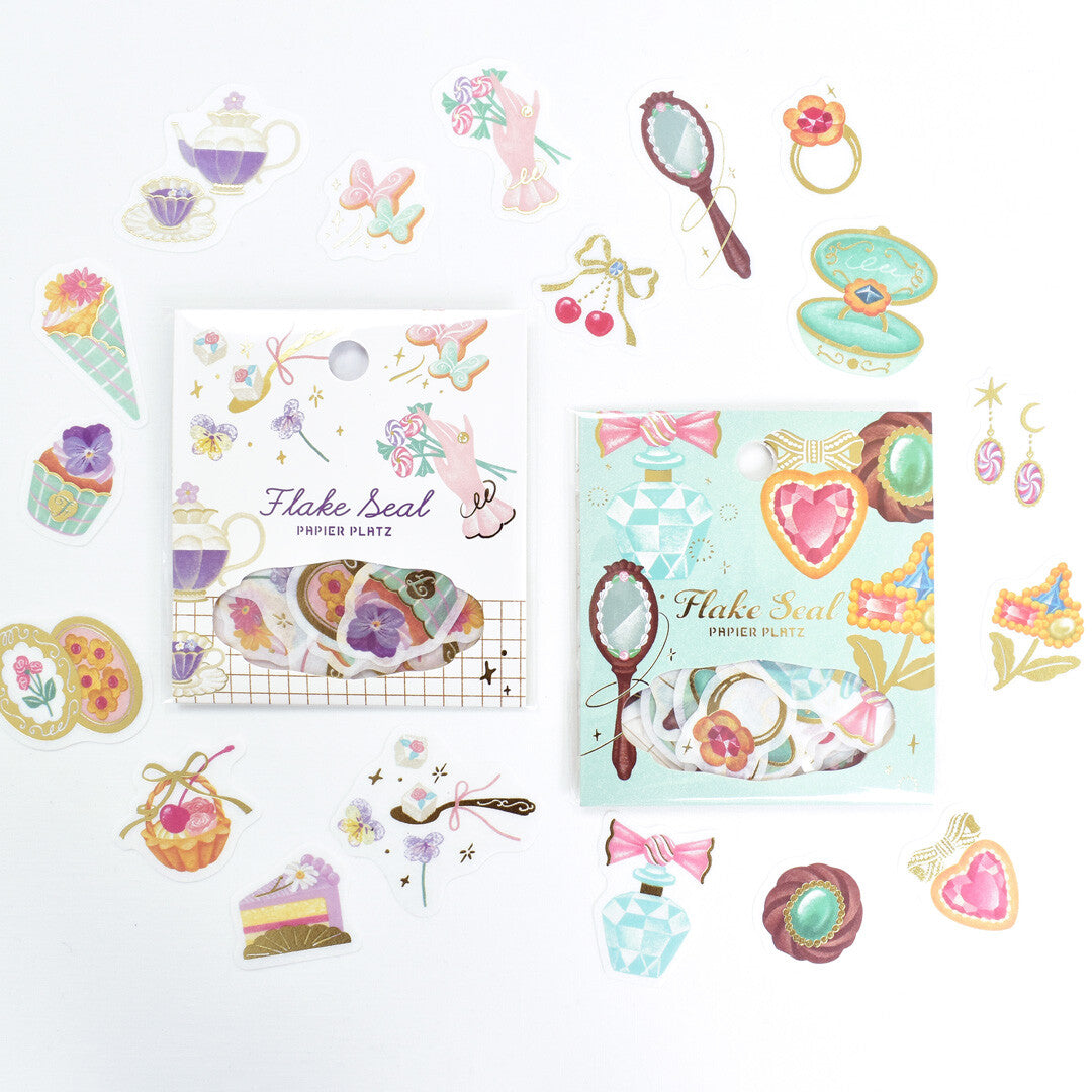 Papier Platz A La Carte Flake Stickers - Fleur et Sweets Le Jardin