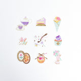 Papier Platz A La Carte Flake Stickers - Fleur et Sweets Le Jardin