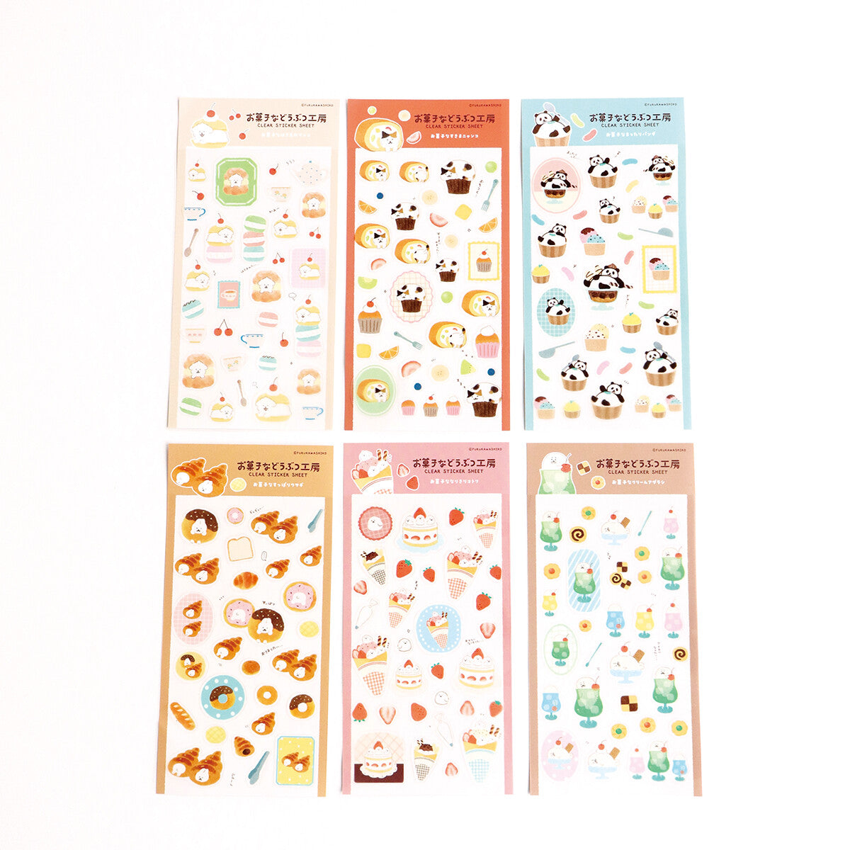 Furukawashiko Sweets Animal Workshop Sticker Sheet - Cozy Rabbit