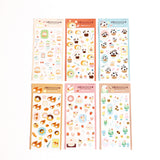 Furukawashiko Sweets Animal Workshop Sticker Sheet - Cozy Rabbit