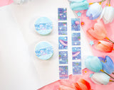 Unicorn Eclipse Reading Room Stamp Washi Tape