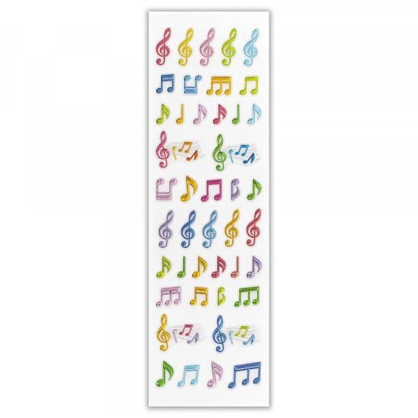 NB Visual Sticker - Colorful Musical Notes – Atlas Stationers
