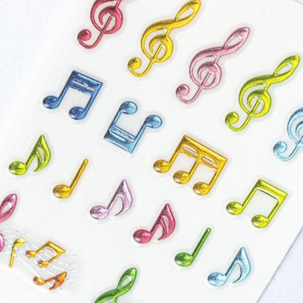 NB Visual Sticker - Colorful Musical Notes