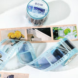 BGM Washi Tape - Clear Tape - Blue Film